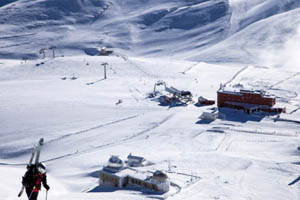 piste da sci sulle montagne del Gran Sasso
